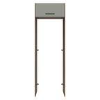 Porta-Geladeira 73 cm 1 Porta Basculante Rustic/Cinza Agata Madesa