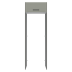 Porta-Geladeira 73 cm 1 Porta Basculante Cinza/Branco/Cinza Agata Madesa