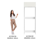 Porta-Geladeira Madesa Stella 1 Porta Basculante Branco