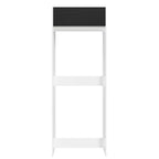 Porta-Geladeira Madesa Glamy 1 Porta Basculante Branco/Preto