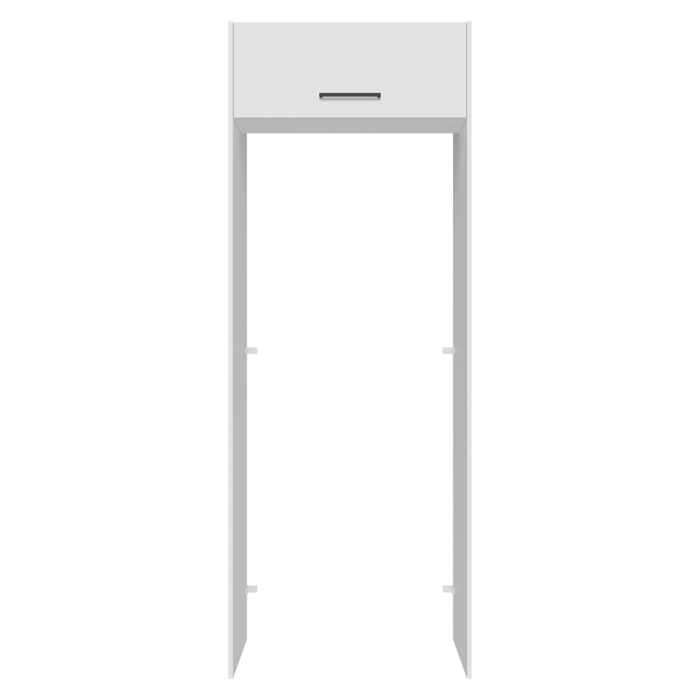 Porta-Geladeira 83 cm 1 Porta Basculante Branco Agata Madesa
