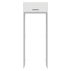 Porta-Geladeira 83 cm 1 Porta Basculante Branco Agata Madesa