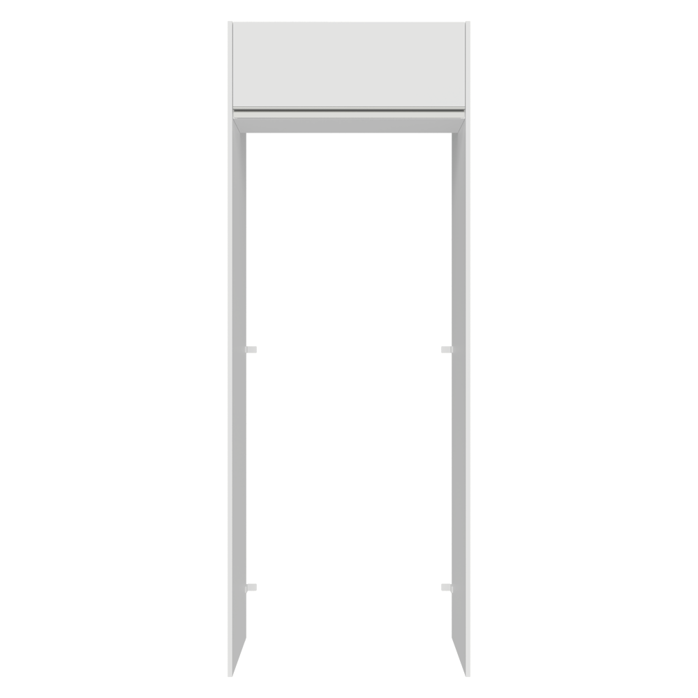 Porta-Geladeira 83 cm 1 Porta Basculante Branco Glamy Madesa
