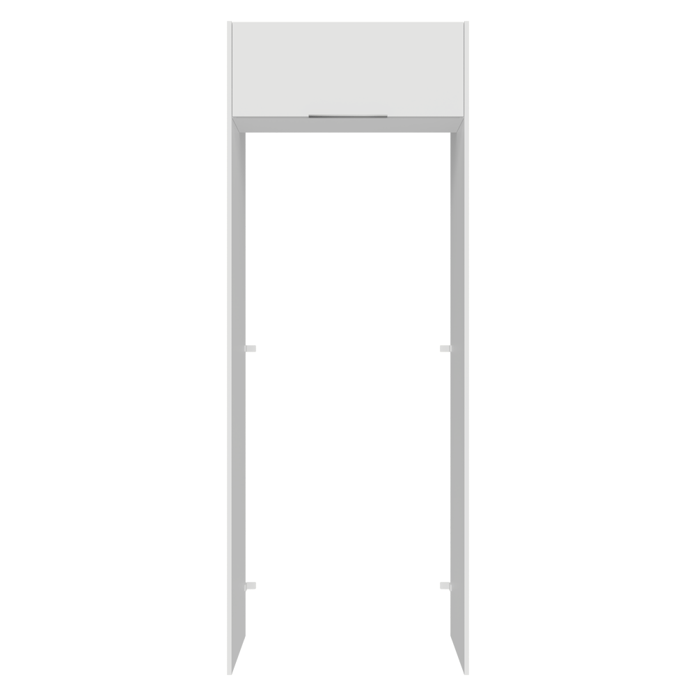 Porta-Geladeira 83 cm 1 Porta Basculante Branco Stella Madesa