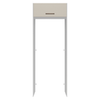 Porta-Geladeira 83 cm 1 Porta Basculante Branco/Crema Agata Madesa