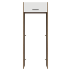Porta-Geladeira 83 cm 1 Porta Basculante Rustic/Branco Agata Madesa
