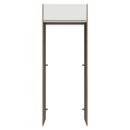 Porta-Geladeira 83 cm 1 Porta Basculante Rustic/Branco Glamy Madesa