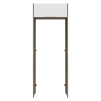 Porta-Geladeira 83 cm 1 Porta Basculante Rustic/Branco Stella Madesa