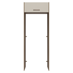 Porta-Geladeira 83 cm 1 Porta Basculante Rustic/Crema Agata Madesa