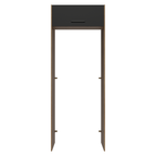 Porta-Geladeira 83 cm 1 Porta Basculante Rustic/Preto Agata Madesa