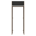 Porta-Geladeira 83 cm 1 Porta Basculante Rustic/Preto Glamy Madesa