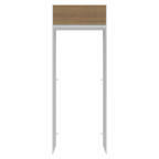Porta-Geladeira 83 cm 1 Porta Basculante Branco/Rustic Glamy Madesa
