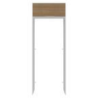 Porta-Geladeira 83 cm 1 Porta Basculante Branco/Rustic Stella Madesa