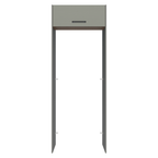 Porta-Geladeira 83 cm 1 Porta Basculante Cinza/Rustic/Cinza Agata Madesa