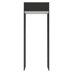 Porta-Geladeira 83 cm 1 Porta Basculante Preto/Branco/Preto Glamy Madesa