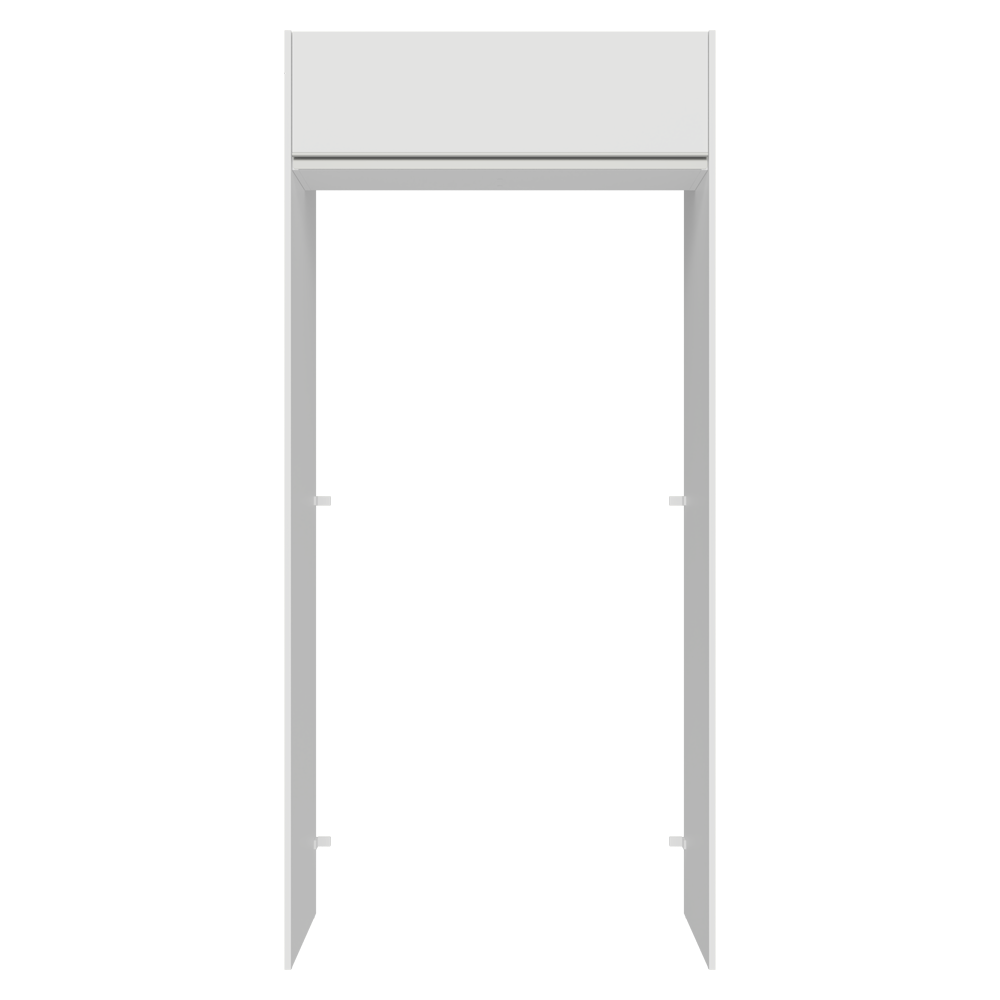 Porta-Geladeira 103 cm 1 Porta Basculante Branco Glamy Madesa