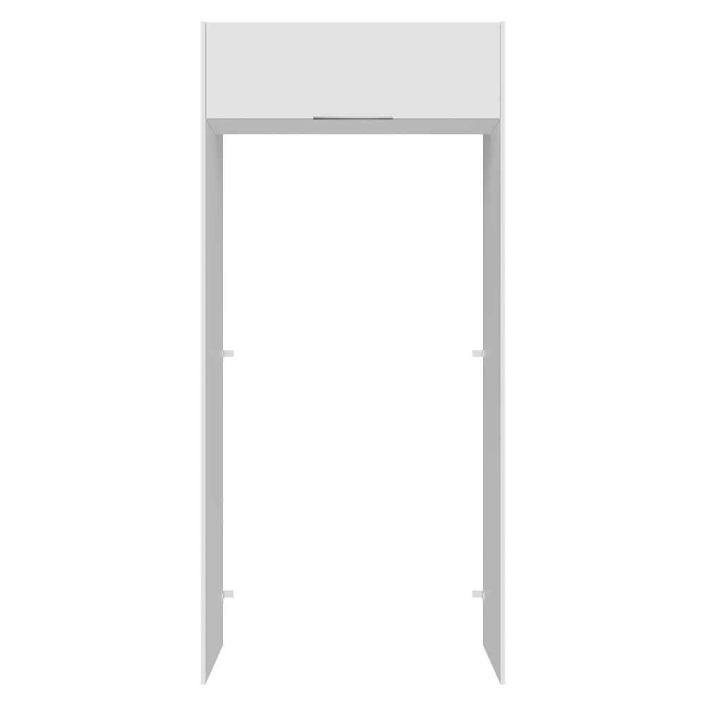 Porta-Geladeira 103 cm 1 Porta Basculante Branco Stella Madesa