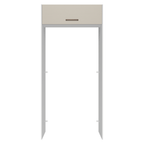 Porta-Geladeira 103 cm 1 Porta Basculante Branco/Crema Agata Madesa