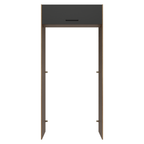 Porta-Geladeira 103 cm 1 Porta Basculante Rustic/Preto Agata Madesa