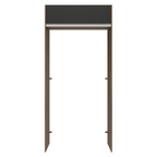 Porta-Geladeira 103 cm 1 Porta Basculante Rustic/Preto Glamy Madesa