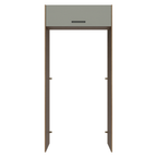 Porta-Geladeira 103 cm 1 Porta Basculante Rustic/Cinza Agata Madesa