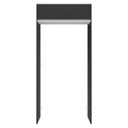 Porta-Geladeira 103 cm 1 Porta Basculante Preto/Branco/Preto Glamy Madesa