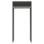 Porta-Geladeira 103 cm 1 Porta Basculante Preto/Rustic/Preto Glamy Madesa