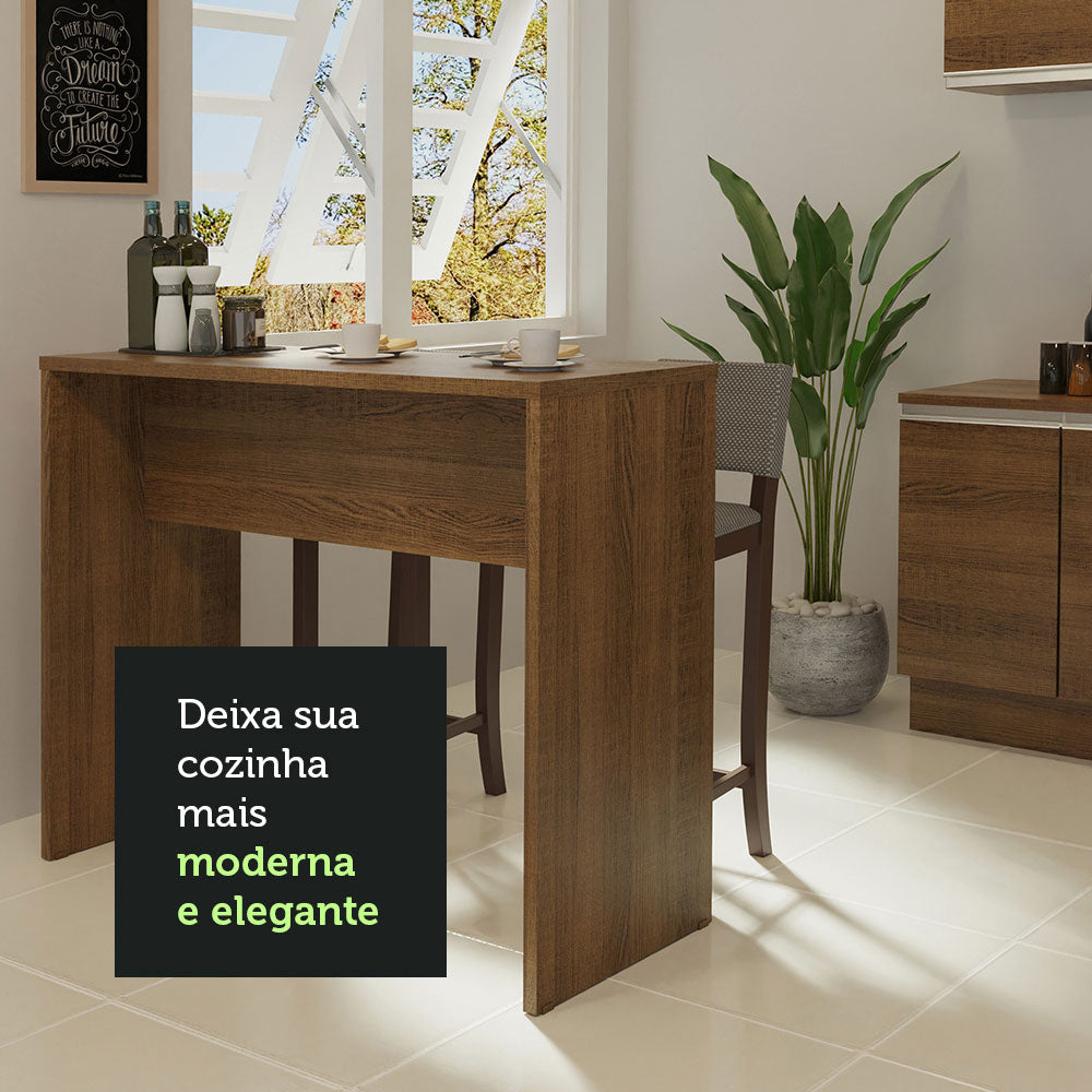 Bancada para Cozinha Madesa 115 cm Rustic