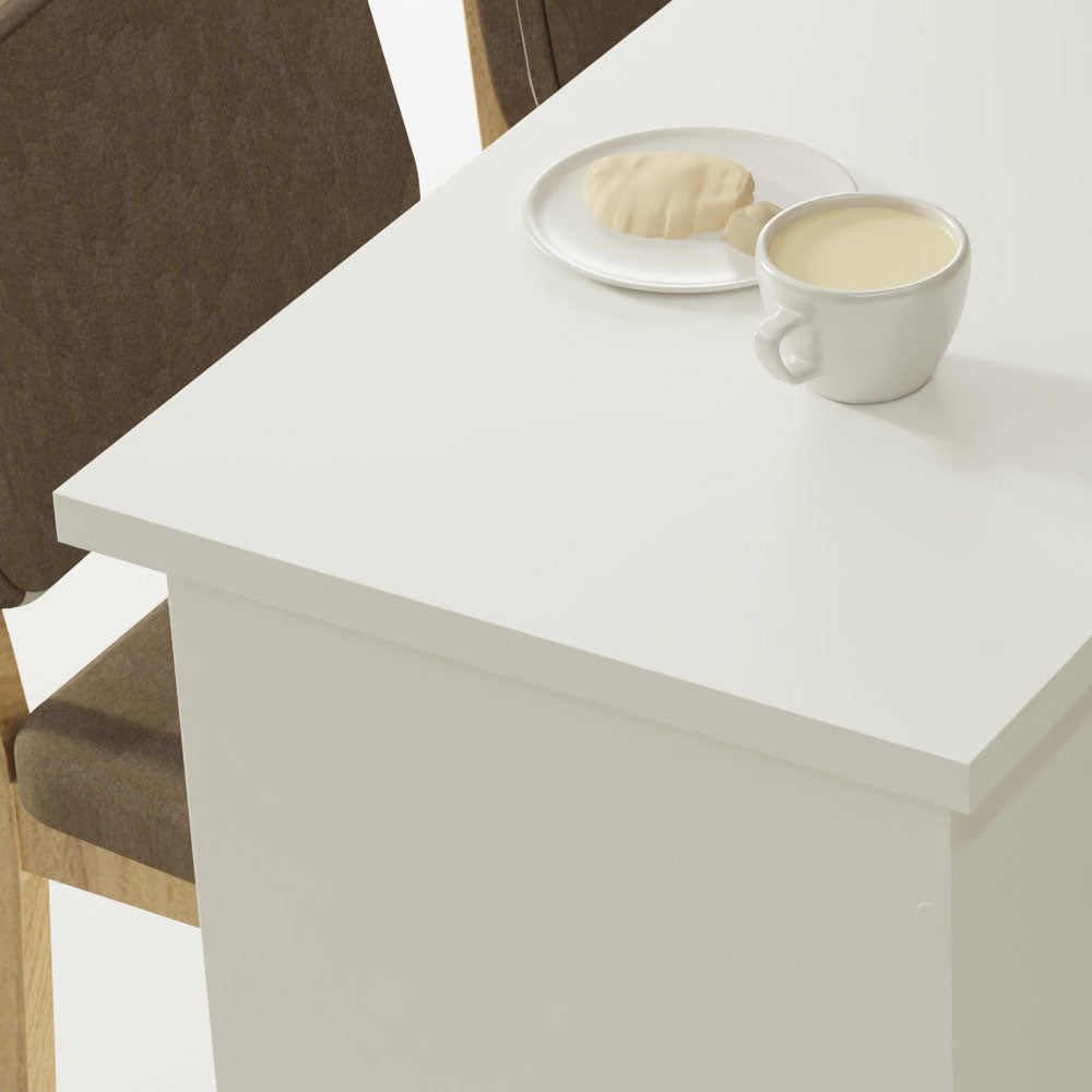 Bancada Ilha para Cozinha 120 cm Branco Madesa