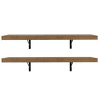 Kit 2 Prateleiras Suspensas para Cozinha Madesa 60 cm com Mão Francesa Rustic