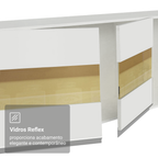 Armário de Cozinha Completa de Canto 507 cm Branco Smart 100% MDF Madesa 01