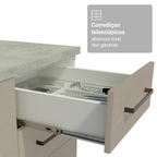 Armário de Cozinha Completa 270 cm Branco/Crema Agata Madesa 12