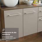 Armário de Cozinha Compacta 180cm Rustic/Crema Easy Madesa