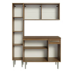 Armário de Cozinha Compacta 137cm Rustic Emilly Madesa 05