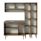 Armário de Cozinha Compacta 169cm com Pia Rustic Emilly Madesa 14