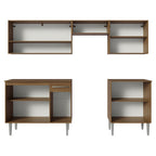 Armário de Cozinha Compacta 229cm Rustic/Cinza Emilly Madesa 15