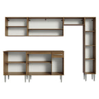 Armário de Cozinha Compacta 261 cm Rustic Emilly Madesa 09