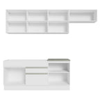 Armário de Cozinha Completa 260cm Branco Glamy Madesa 03