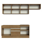 Armário de Cozinha Completa 260cm Rustic Glamy Madesa 03