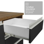 Armário de Cozinha Completa 270 cm Rustic/Preto Glamy Madesa 17