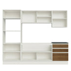 Armário de Cozinha Completa 100% MDF 250cm Branco/Rustic Acordes Madesa 01