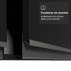 Armário de Cozinha Completa 260 cm Preto Nice Madesa 03