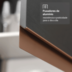 Armário de Cozinha Compacta 190cm Preto Reims Madesa 06