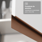 Armário de Cozinha Compacta 190cm Branco Reims Madesa 08