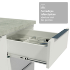 Armário de Cozinha Completa 270 cm Branco Stella Madesa 12