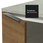 Armário de Cozinha Completa 290cm Branco/Rustic/Branco Stella Madesa 02
