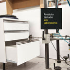 Armário de Cozinha Completa 260cm Branco/Preto Diamante Madesa 02