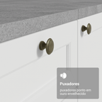 Armário de Cozinha Compacta 180 cm Branco Vik Madesa 02