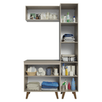 Conjunto Gabinete para Banheiro 120cm 5 Portas Crema Nice Madesa 03