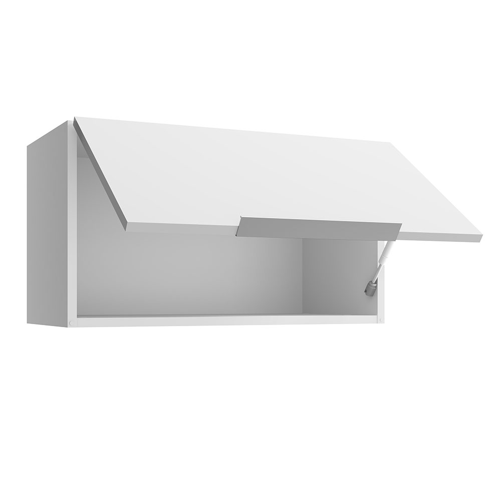 Armário Aéreo para Quarto 60 cm 1 Porta Basculante Branco Neo Madesa